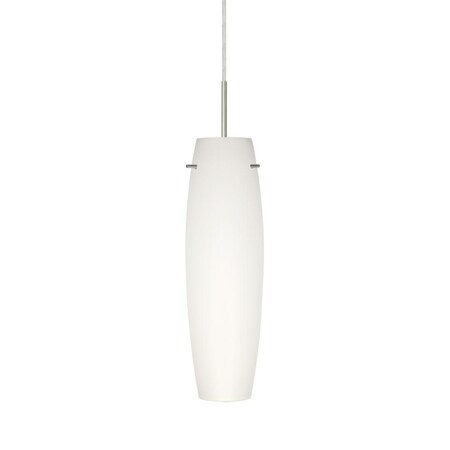 Besa Lighting Besa Tu Tu Pendant Satin Nickel Opal Matte 1x40W B10 Med 1BT-412107-MED-SN